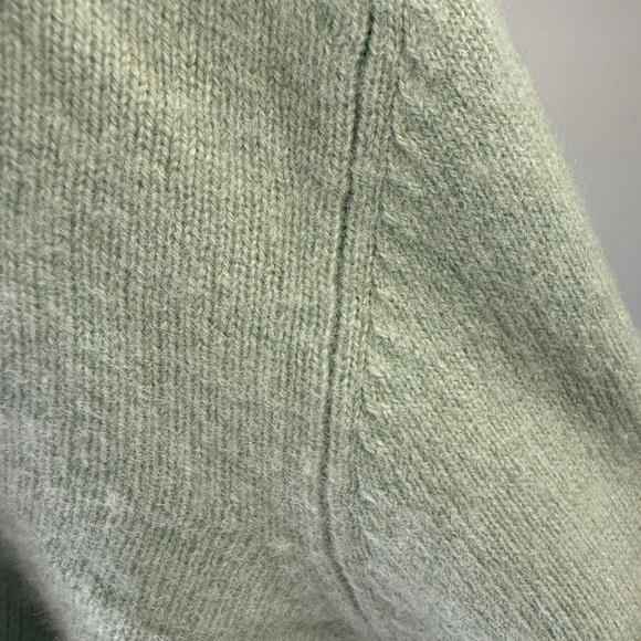 Club Room Fuzzy Cashmere V-Neck, Men’s L. Mint Green - Picture 7 of 10